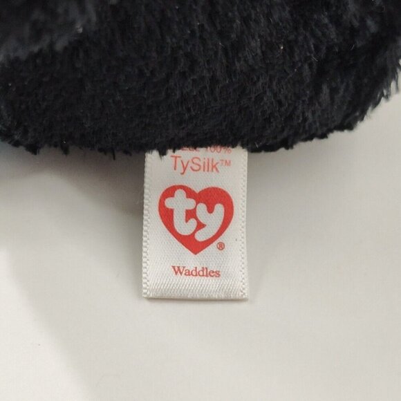 TySilk Beanie Boos Waddles The Penguin Stuffed Animal Plush Toy 2019 NO HANG TAG - Picture 3 of 8